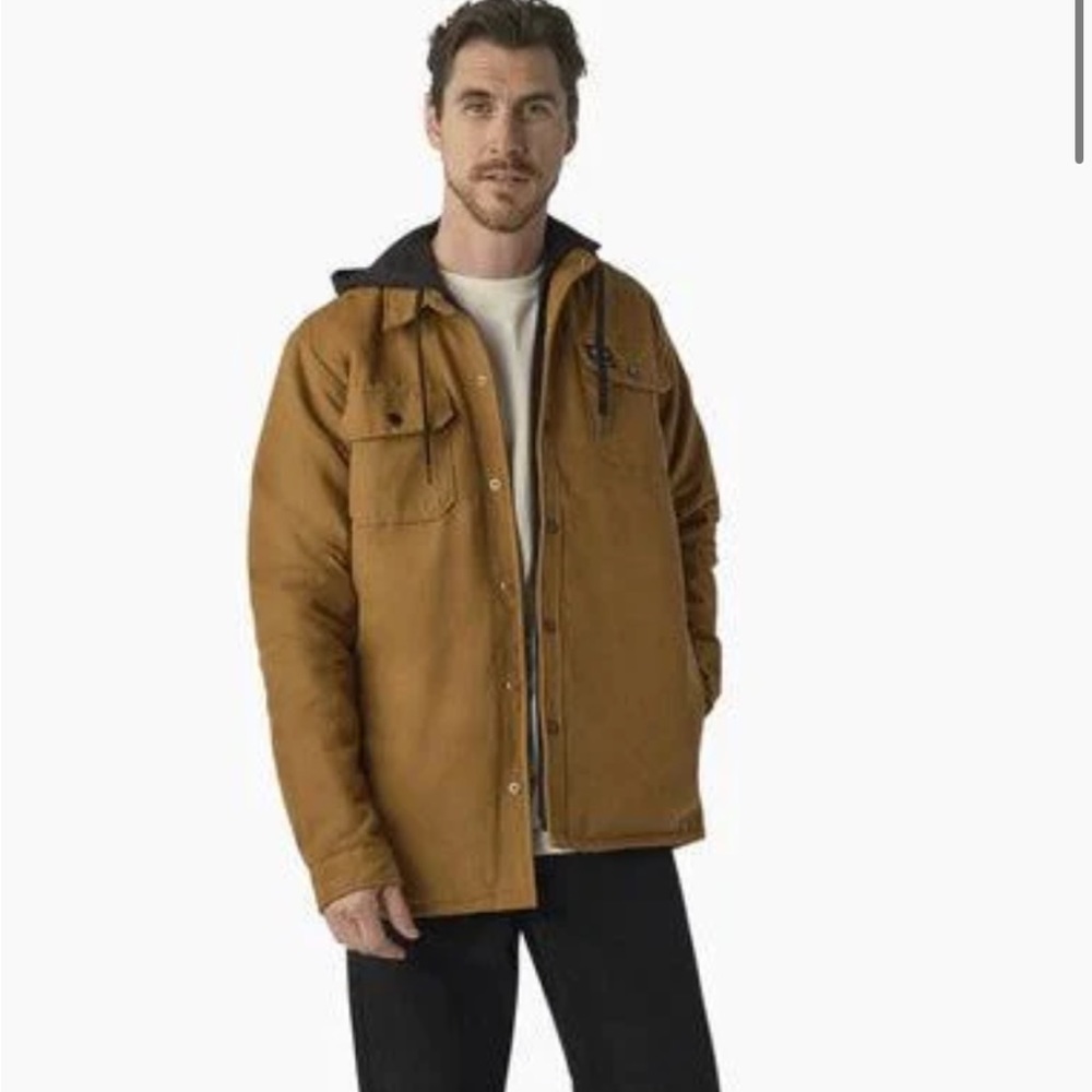 Dickies Water Repellent Duck Hooded Shirt Jacket Size M